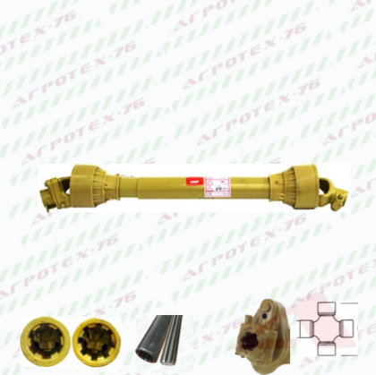 Кардан 6/8 27х74,5 L-810 с чупещ болт