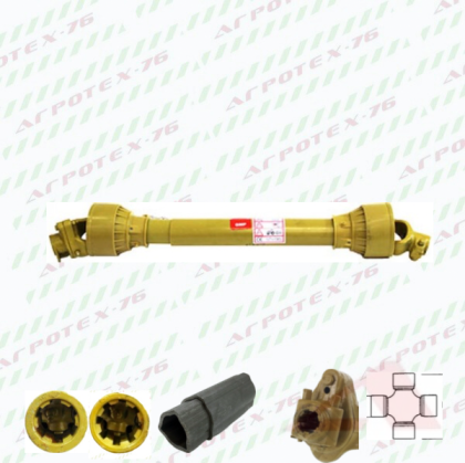 Кардан 6/8 27х74,5 L-860 с чупещ болт